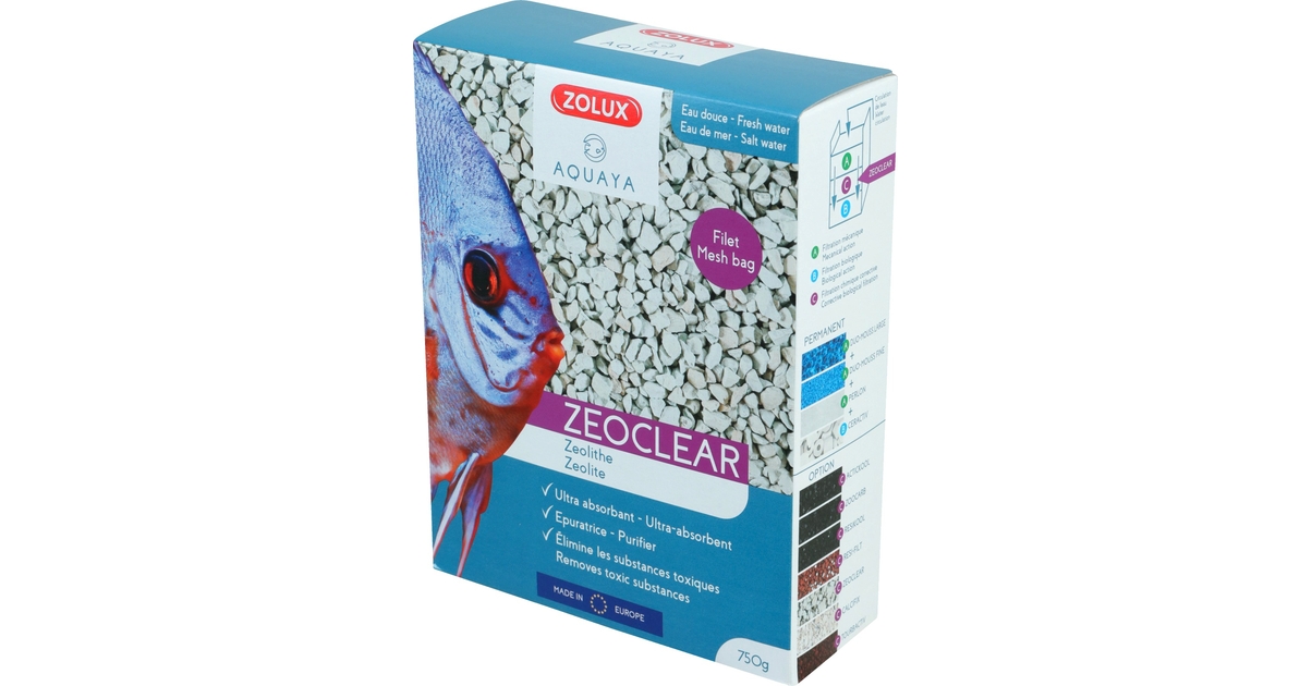 ZOLUX ZeoClear 1L Zeolite de filtration minéral et dépolluante pour eau
